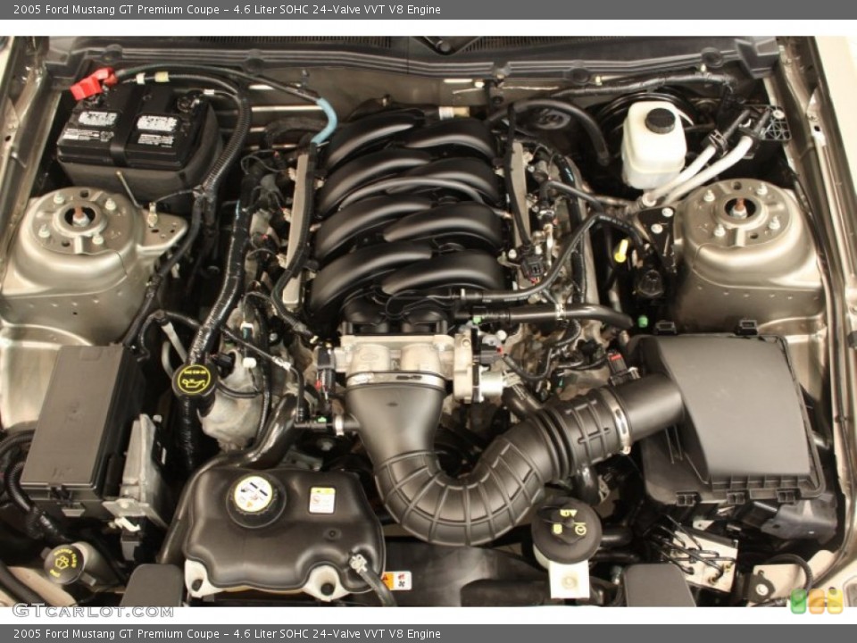 4.6 Liter SOHC 24-Valve VVT V8 Engine for the 2005 Ford Mustang #50867593