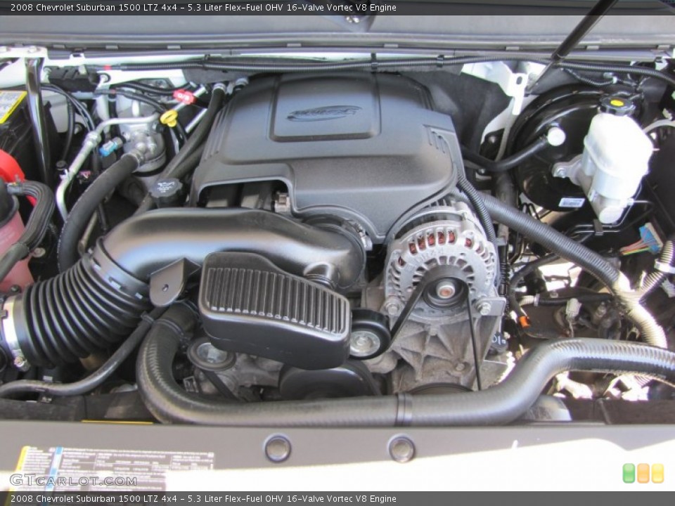 5.3 Liter Flex-Fuel OHV 16-Valve Vortec V8 Engine for the 2008 Chevrolet Suburban #50871532