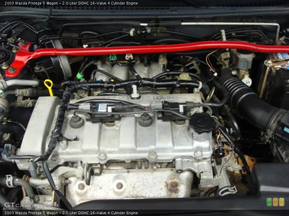 2.0 Liter DOHC 16-Valve 4 Cylinder Engine for the 2003 Mazda Protege #50882311