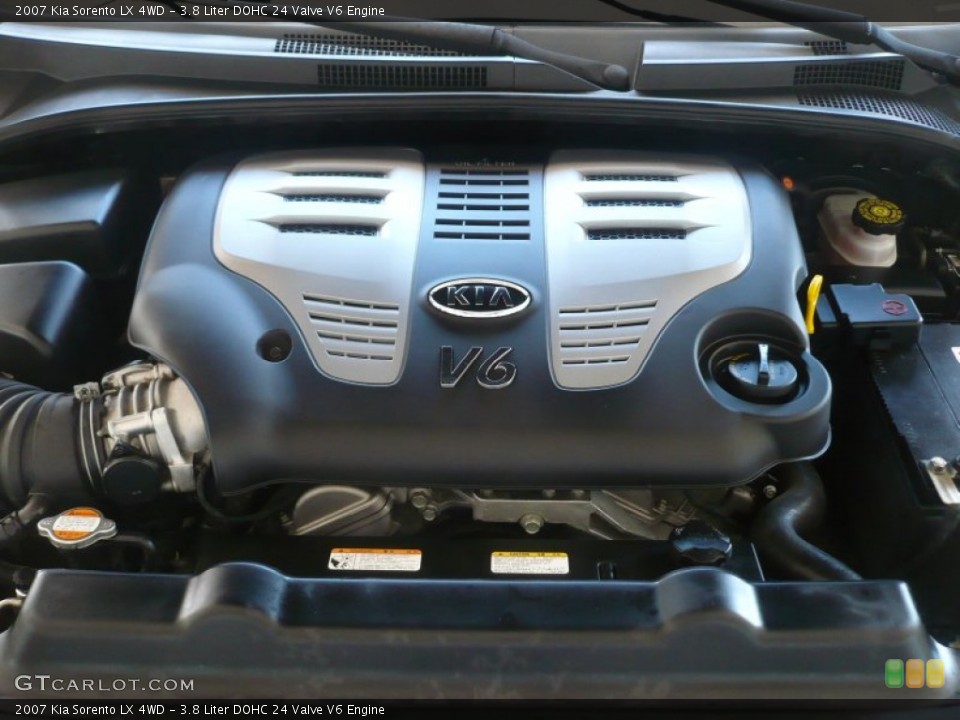 3.8 Liter DOHC 24 Valve V6 2007 Kia Sorento Engine