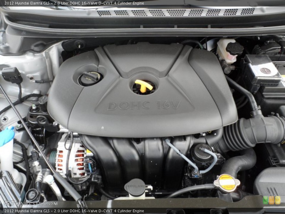 2.0 Liter DOHC 16-Valve D-CVVT 4 Cylinder Engine for the 2012 Hyundai Elantra #50910070