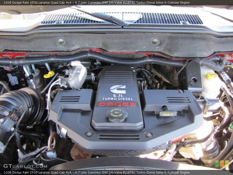 6.7 Liter Cummins OHV 24-Valve BLUETEC Turbo-Diesel Inline 6-Cylinder Engine for the 2008 Dodge Ram 3500 #50911528