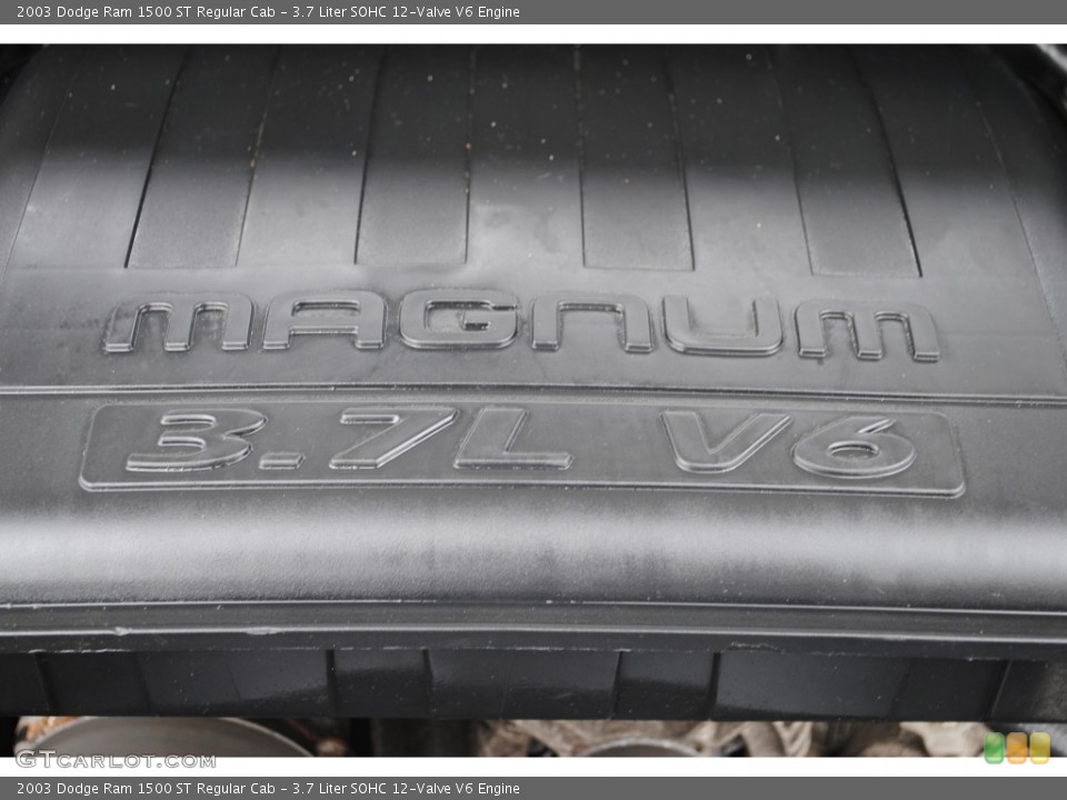 3.7 Liter SOHC 12-Valve V6 2003 Dodge Ram 1500 Engine
