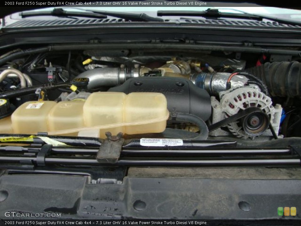 7.3 Liter OHV 16 Valve Power Stroke Turbo Diesel V8 2003 Ford F250 Super Duty Engine