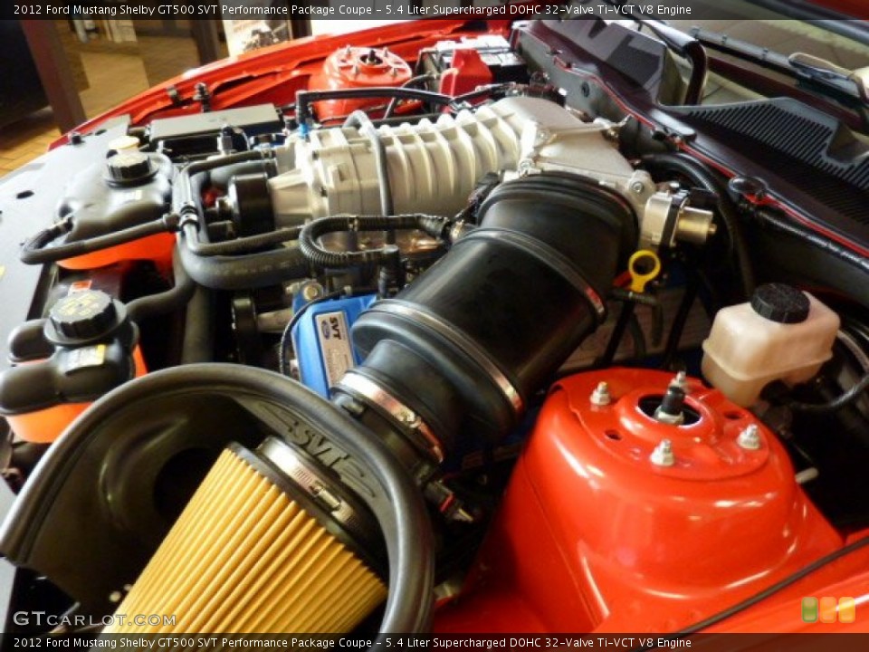 5.4 Liter Supercharged DOHC 32-Valve Ti-VCT V8 Engine for the 2012 Ford Mustang #50978463
