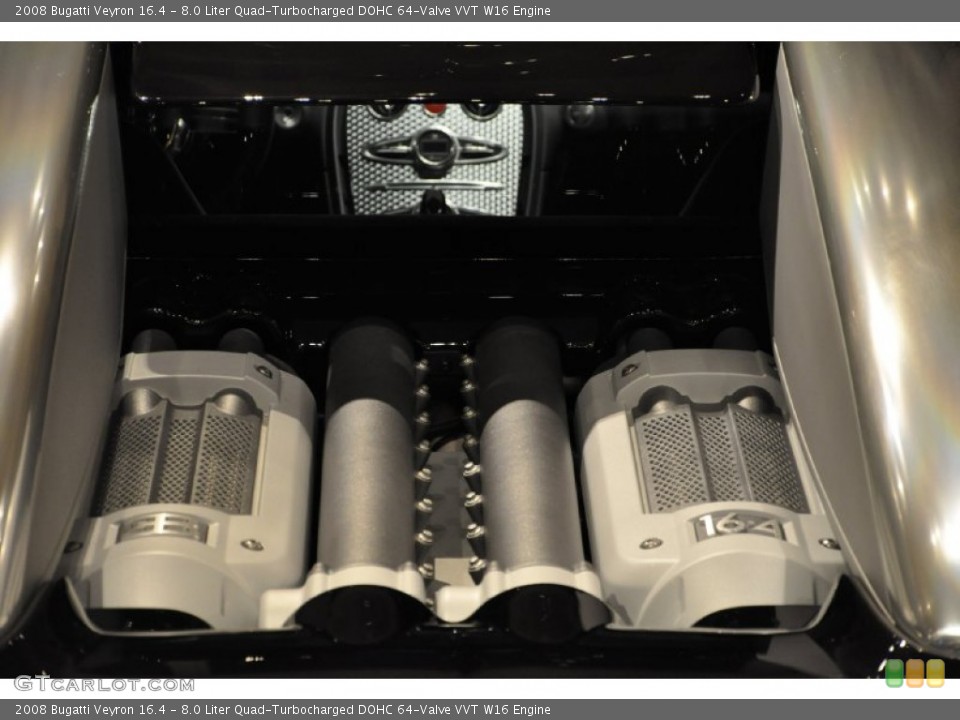 8.0 Liter Quad-Turbocharged DOHC 64-Valve VVT W16 Engine for the 2008 Bugatti Veyron #50979123