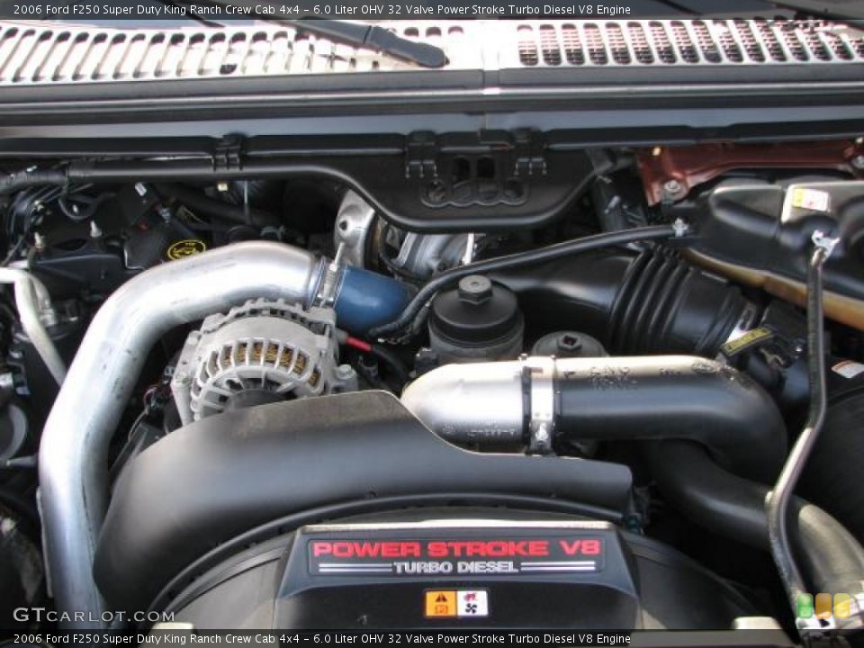 6.0 Liter OHV 32 Valve Power Stroke Turbo Diesel V8 Engine for the 2006 Ford F250 Super Duty #50987208