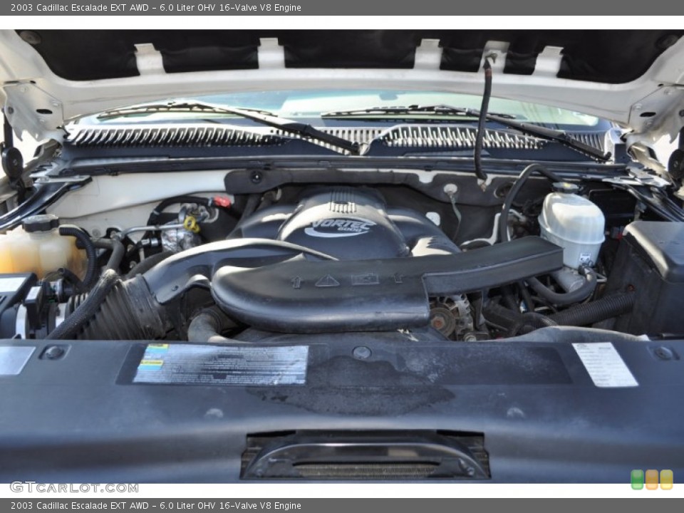 6.0 Liter OHV 16-Valve V8 Engine for the 2003 Cadillac Escalade #50990864