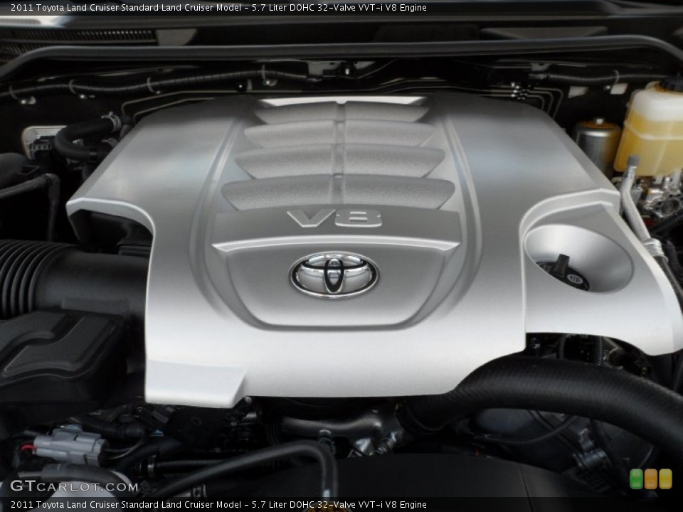 5.7 Liter DOHC 32-Valve VVT-i V8 2011 Toyota Land Cruiser Engine