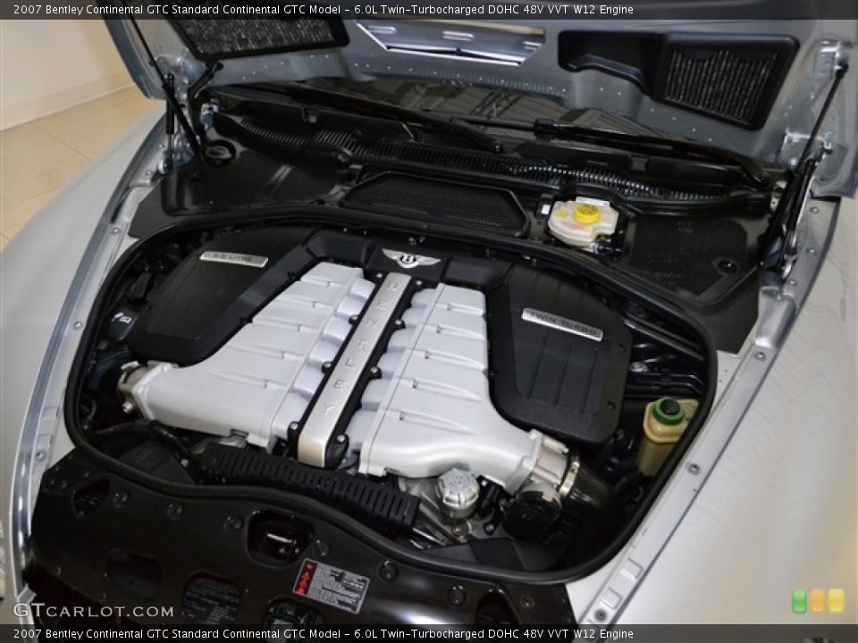 6.0L Twin-Turbocharged DOHC 48V VVT W12 Engine for the 2007 Bentley Continental GTC #51001555