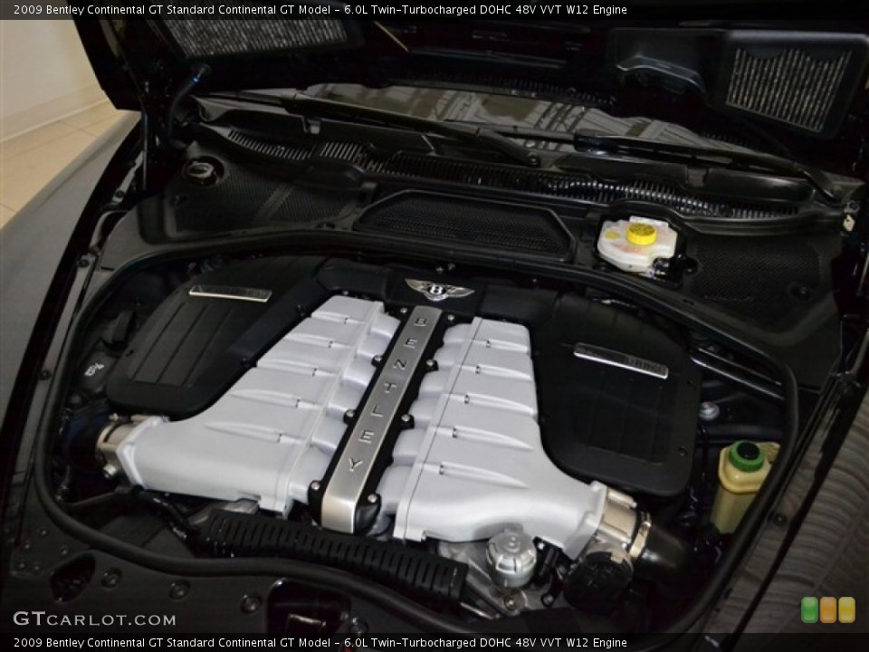 6.0L Twin-Turbocharged DOHC 48V VVT W12 Engine for the 2009 Bentley Continental GT #51003994