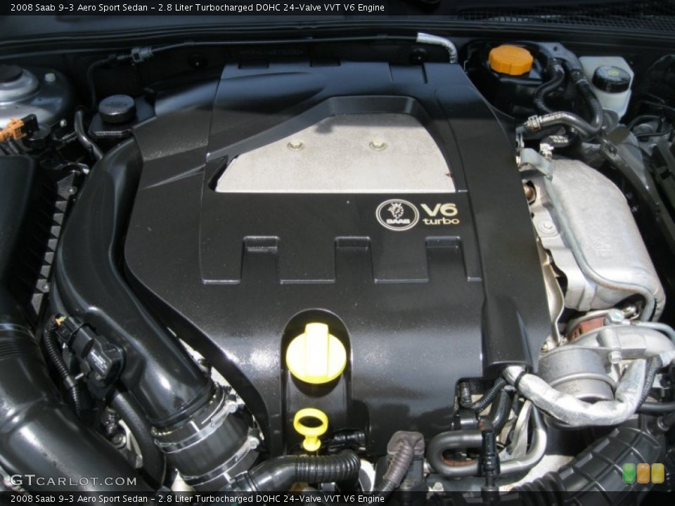 2.8 Liter Turbocharged DOHC 24-Valve VVT V6 Engine for the 2008 Saab 9-3 #51004871