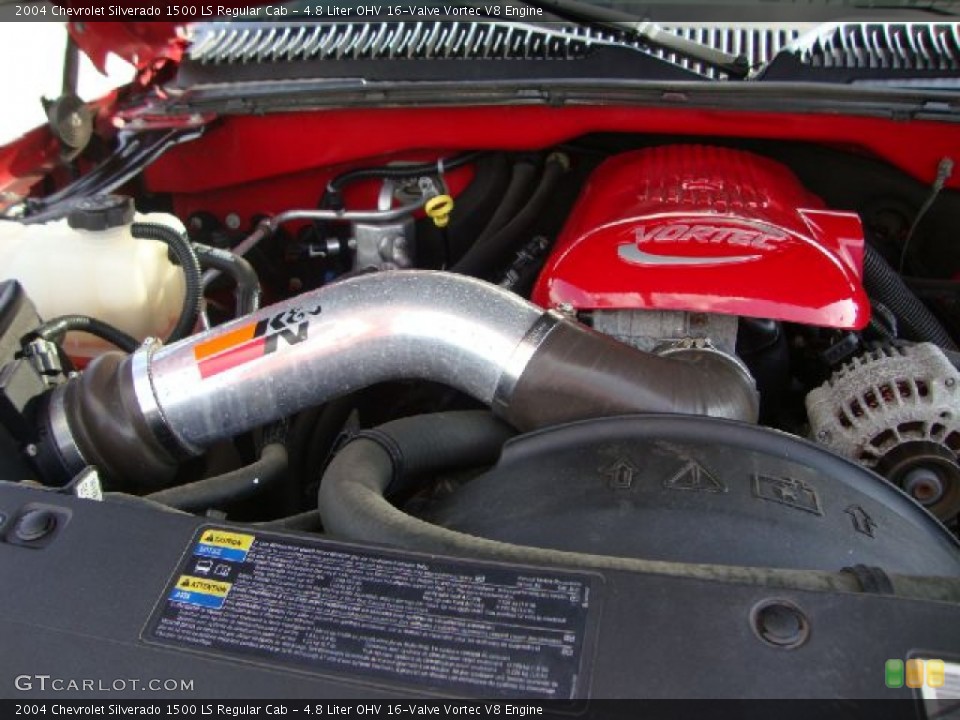4.8 Liter OHV 16-Valve Vortec V8 Engine for the 2004 Chevrolet Silverado 1500 #51033268