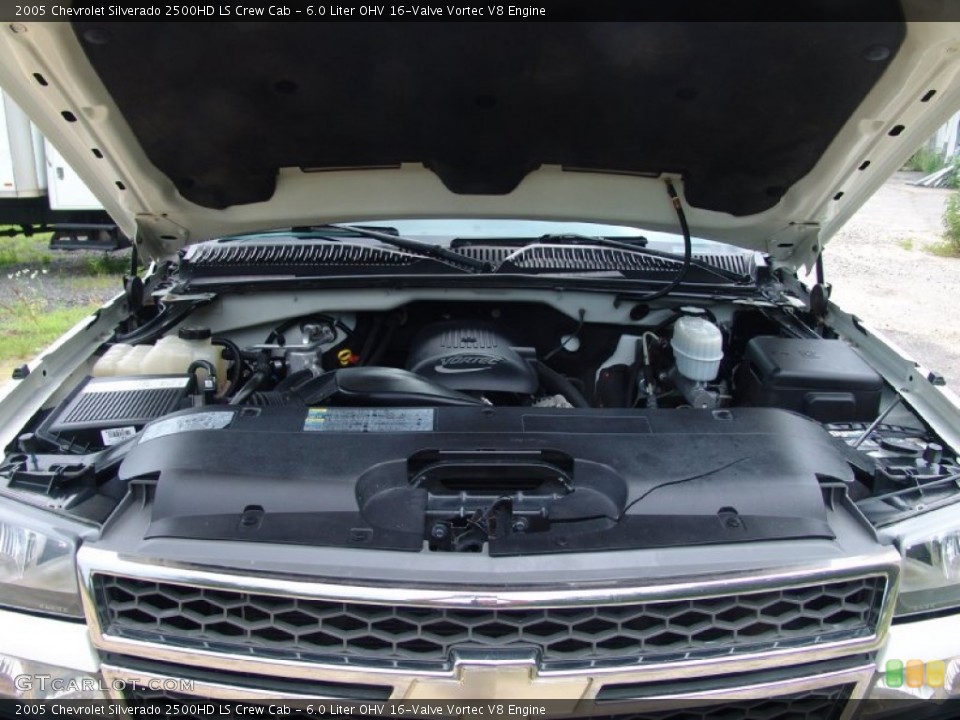 6.0 Liter OHV 16-Valve Vortec V8 2005 Chevrolet Silverado 2500HD Engine