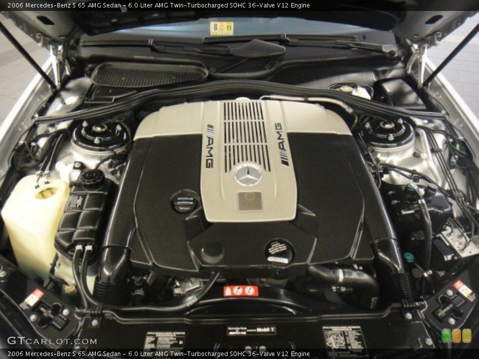 6.0 Liter AMG Twin-Turbocharged SOHC 36-Valve V12 Engine for the 2006 Mercedes-Benz S #51060673