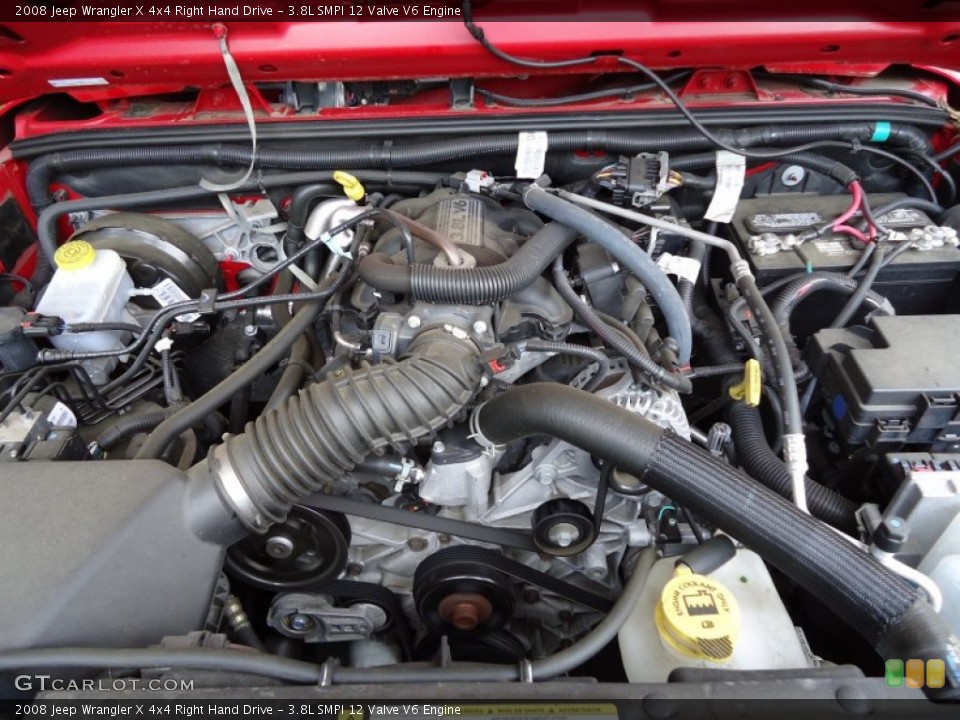 3.8L SMPI 12 Valve V6 Engine for the 2008 Jeep Wrangler #51078365