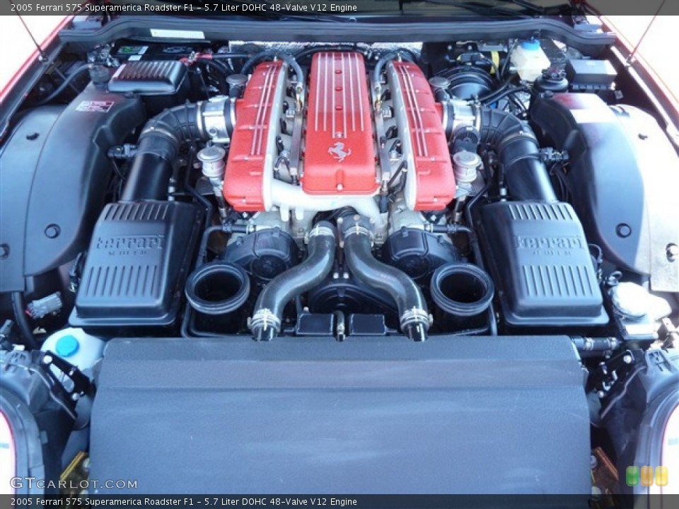 5.7 Liter DOHC 48-Valve V12 Engine for the 2005 Ferrari 575 Superamerica #51081686