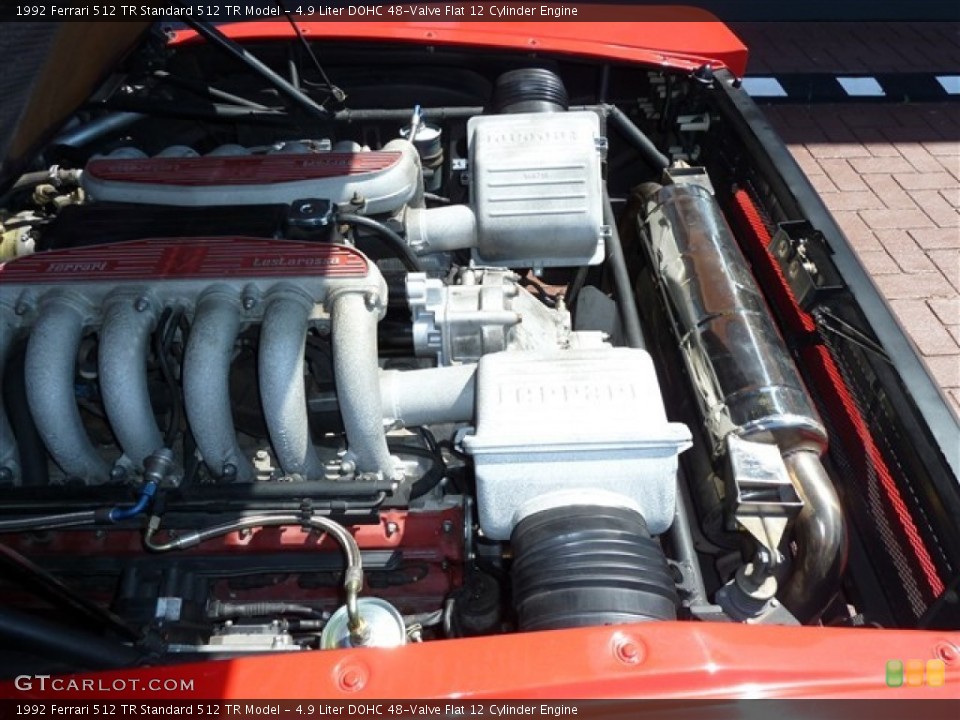 4.9 Liter DOHC 48-Valve Flat 12 Cylinder Engine for the 1992 Ferrari 512 TR #51082067