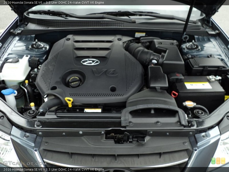 3.3 Liter DOHC 24-Valve CVVT V6 Engine for the 2010 Hyundai Sonata #51098198