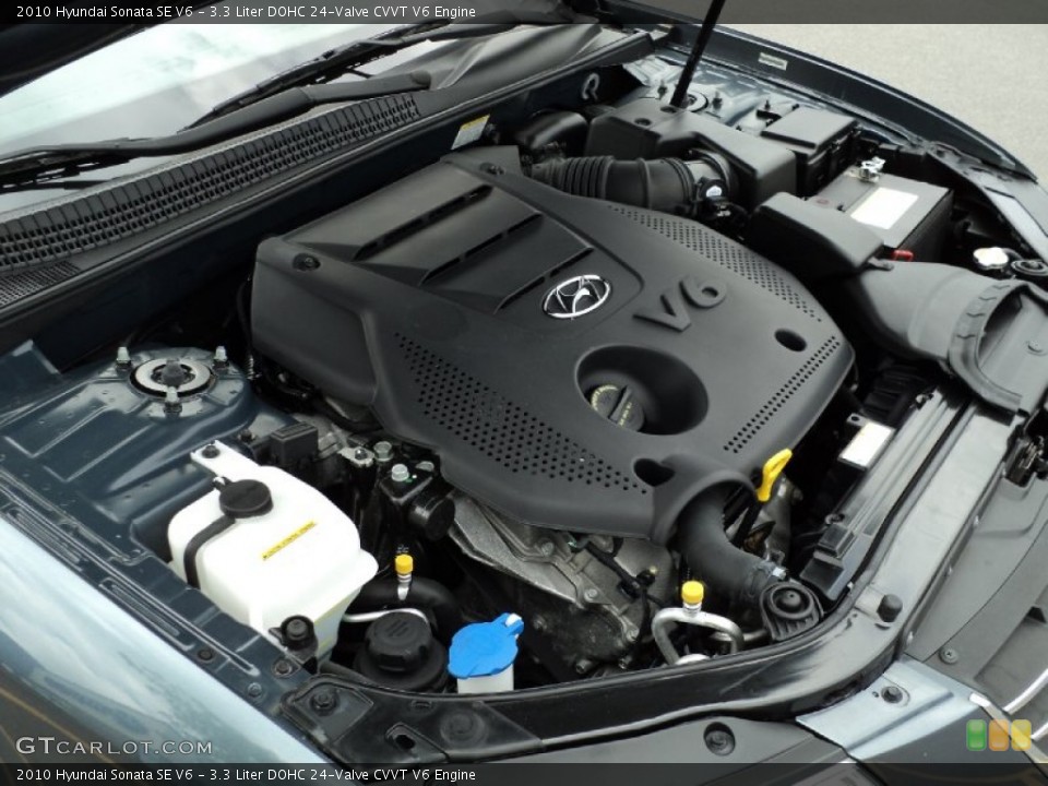 3.3 Liter DOHC 24-Valve CVVT V6 Engine for the 2010 Hyundai Sonata #51098213