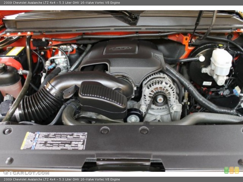 5.3 Liter OHV 16-Valve Vortec V8 Engine for the 2009 Chevrolet Avalanche #51105731