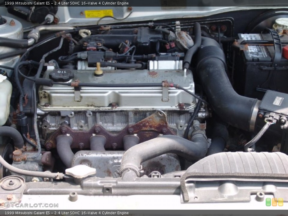 2.4 Liter SOHC 16-Valve 4 Cylinder 1999 Mitsubishi Galant Engine