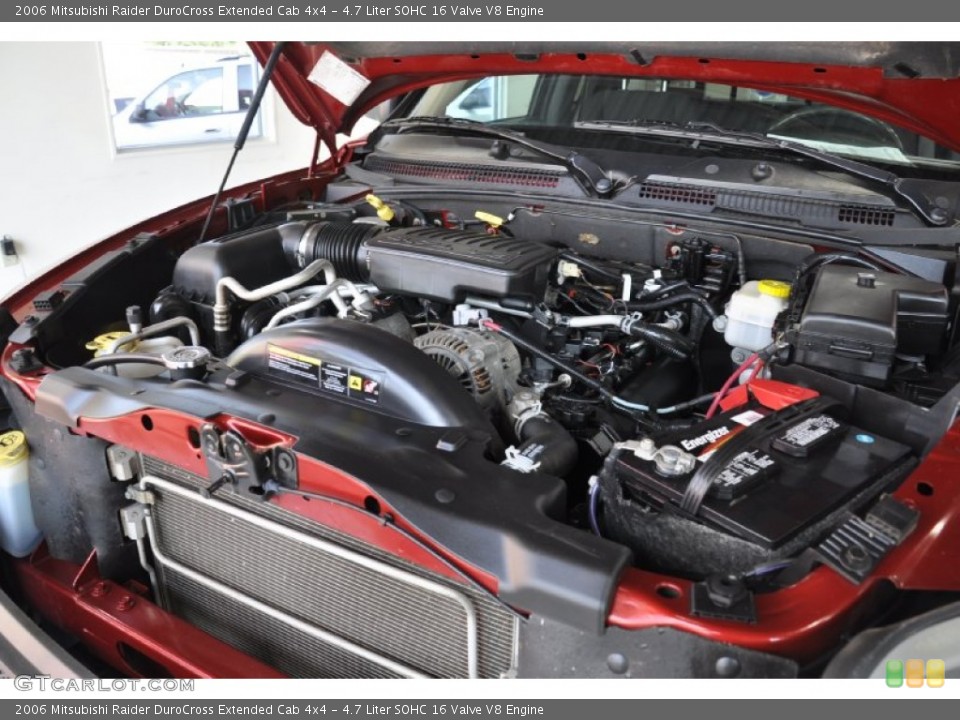 4.7 Liter SOHC 16 Valve V8 Engine for the 2006 Mitsubishi Raider #51178278