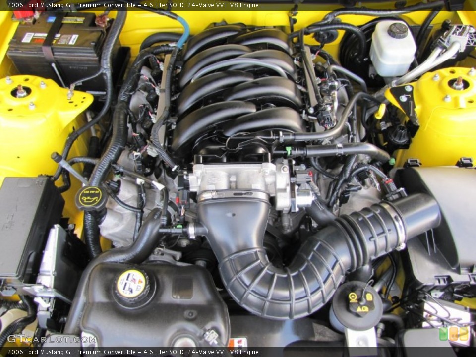 4.6 Liter SOHC 24-Valve VVT V8 Engine for the 2006 Ford Mustang #51186966