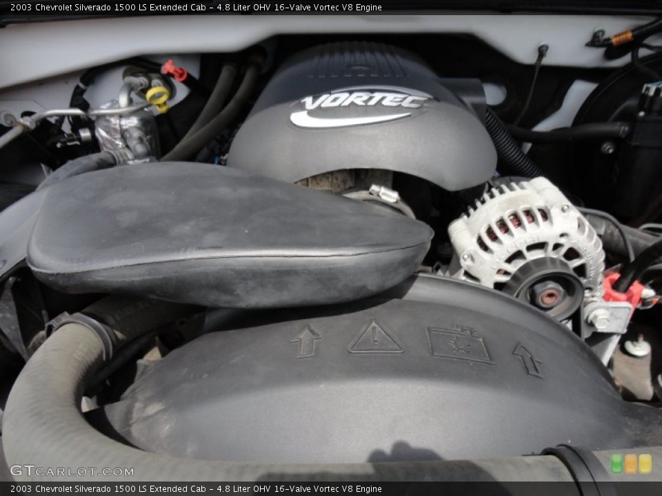 4.8 Liter OHV 16-Valve Vortec V8 Engine for the 2003 Chevrolet Silverado 1500 #51190999