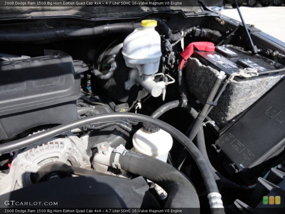 4.7 Liter SOHC 16-Valve Magnum V8 Engine for the 2008 Dodge Ram 1500 #51192388