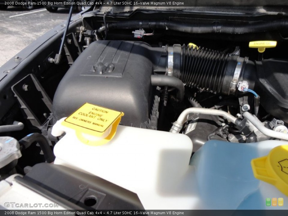 4.7 Liter SOHC 16-Valve Magnum V8 Engine for the 2008 Dodge Ram 1500 #51192408