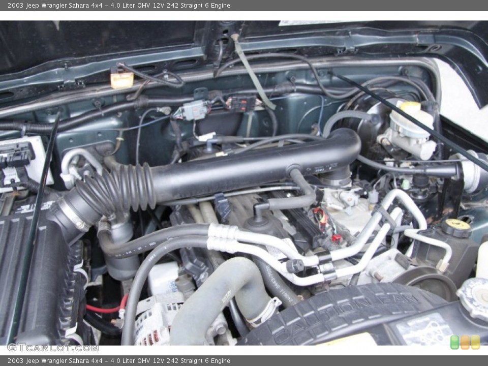 4.0 Liter OHV 12V 242 Straight 6 Engine for the 2003 Jeep Wrangler #51194353