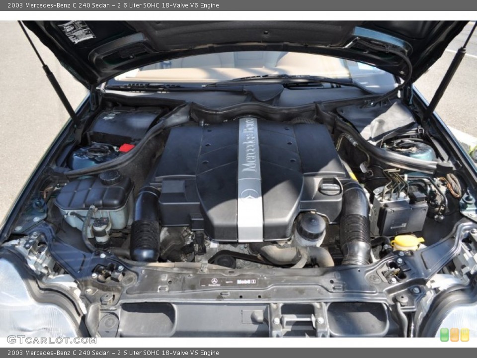 2.6 Liter SOHC 18-Valve V6 Engine for the 2003 Mercedes-Benz C #51203291