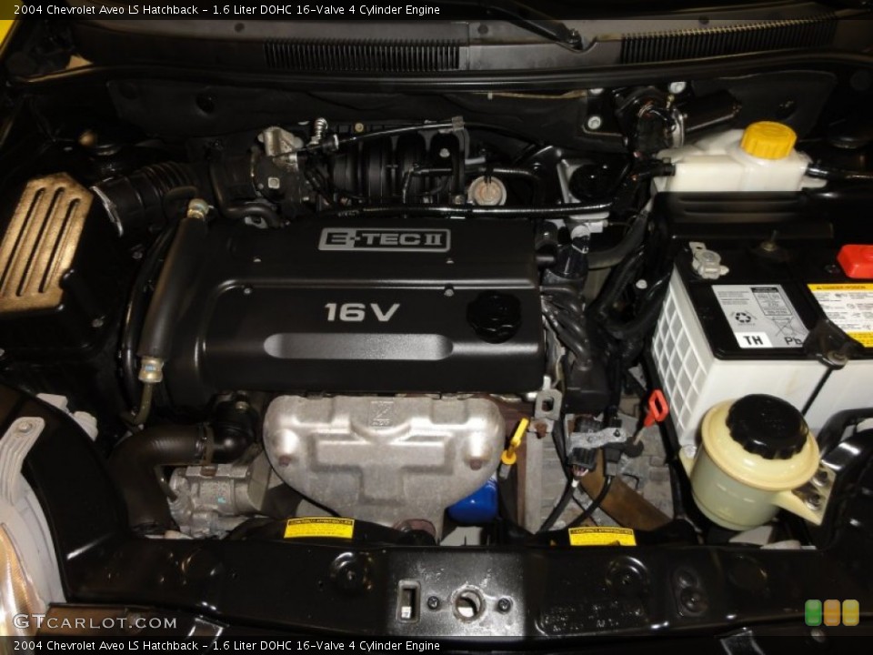 1.6 Liter DOHC 16-Valve 4 Cylinder Engine for the 2004 Chevrolet Aveo #51206729