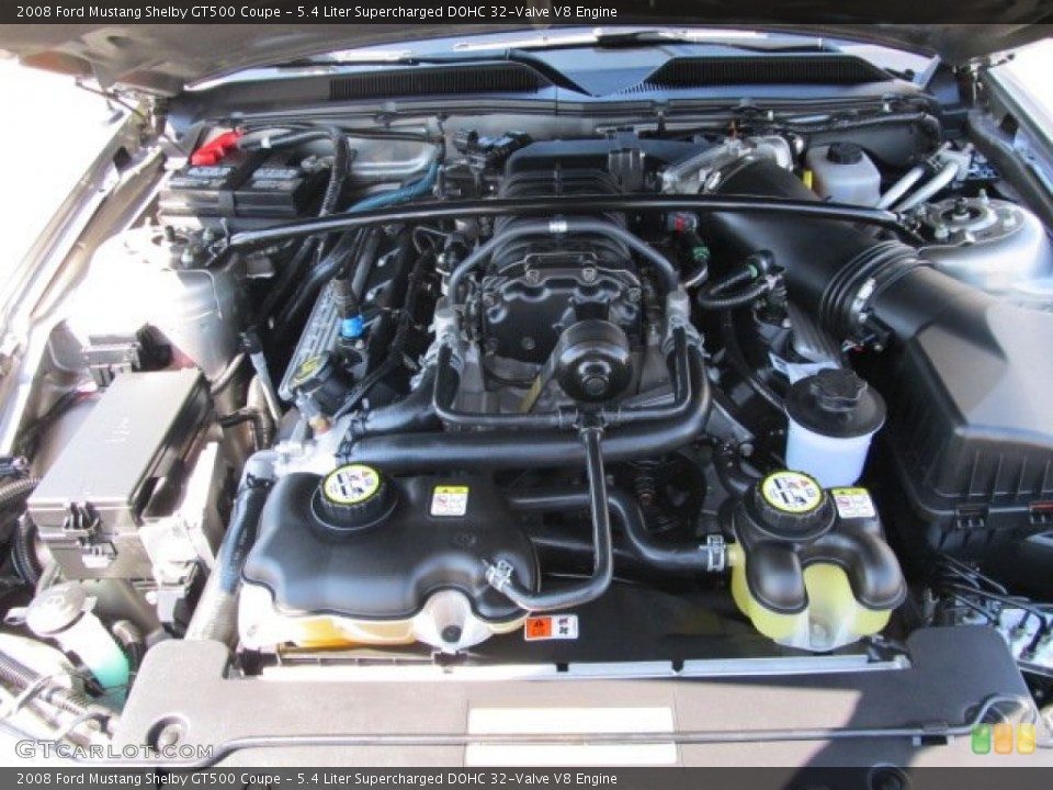 5.4 Liter Supercharged DOHC 32-Valve V8 Engine for the 2008 Ford Mustang #51206831