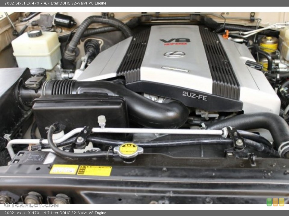 4.7 Liter DOHC 32-Valve V8 2002 Lexus LX Engine
