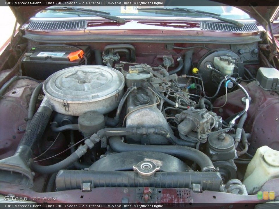 2.4 Liter SOHC 8-Valve Diesel 4 Cylinder 1983 Mercedes-Benz E Class Engine