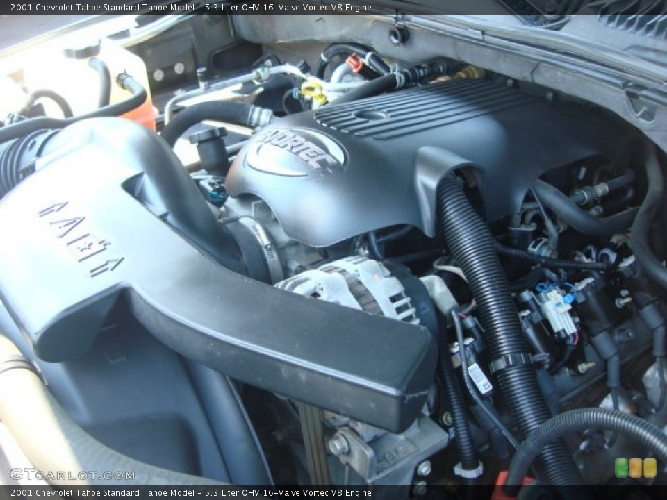 5.3 Liter OHV 16-Valve Vortec V8 Engine for the 2001 Chevrolet Tahoe #51217838 | GTCarLot.com 2001 Chevrolet Tahoe Engine 5.3 L V8