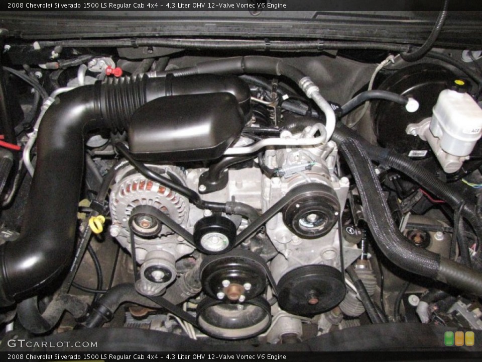 4.3 Liter OHV 12-Valve Vortec V6 Engine for the 2008 Chevrolet Silverado 1500 #51219131