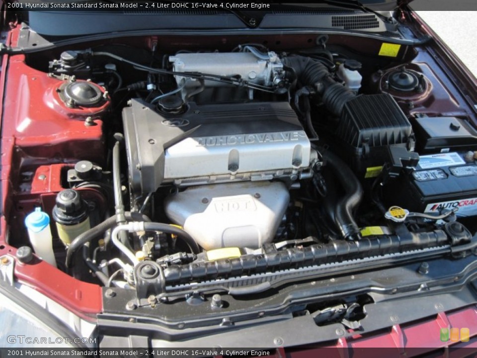 2.4 Liter DOHC 16-Valve 4 Cylinder Engine for the 2001 Hyundai Sonata #51230399