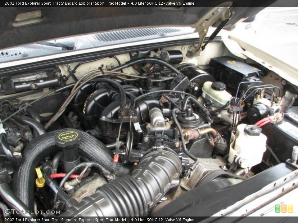 4.0 Liter SOHC 12-Valve V6 2002 Ford Explorer Sport Trac Engine