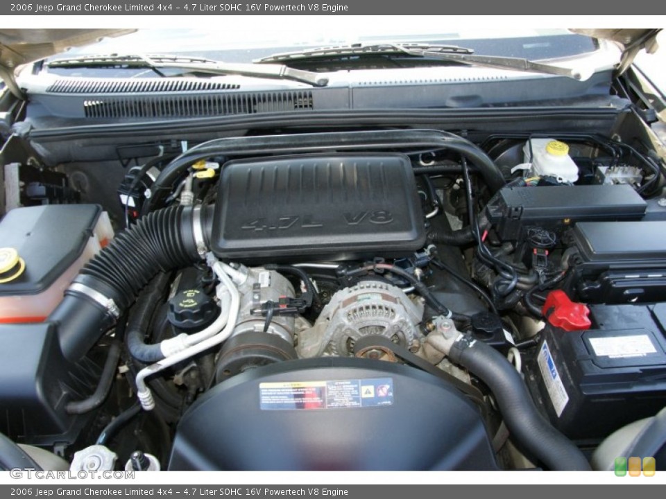 4.7 Liter SOHC 16V Powertech V8 Engine for the 2006 Jeep Grand Cherokee #51232493