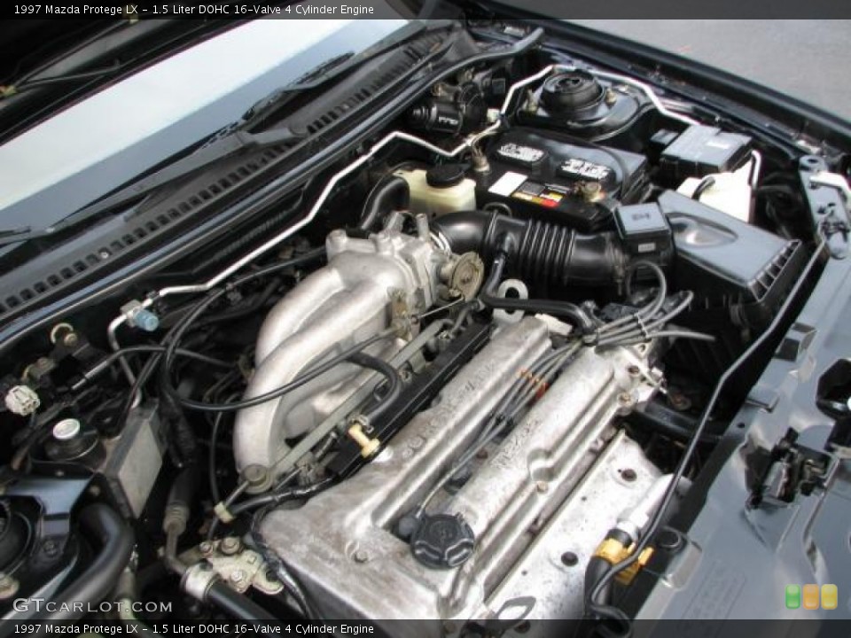 1.5 Liter DOHC 16-Valve 4 Cylinder 1997 Mazda Protege Engine