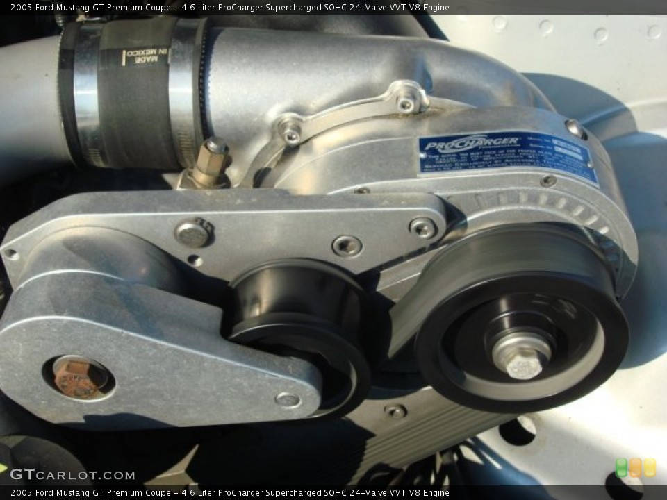 4.6 Liter ProCharger Supercharged SOHC 24-Valve VVT V8 Engine for the 2005 Ford Mustang #51263042