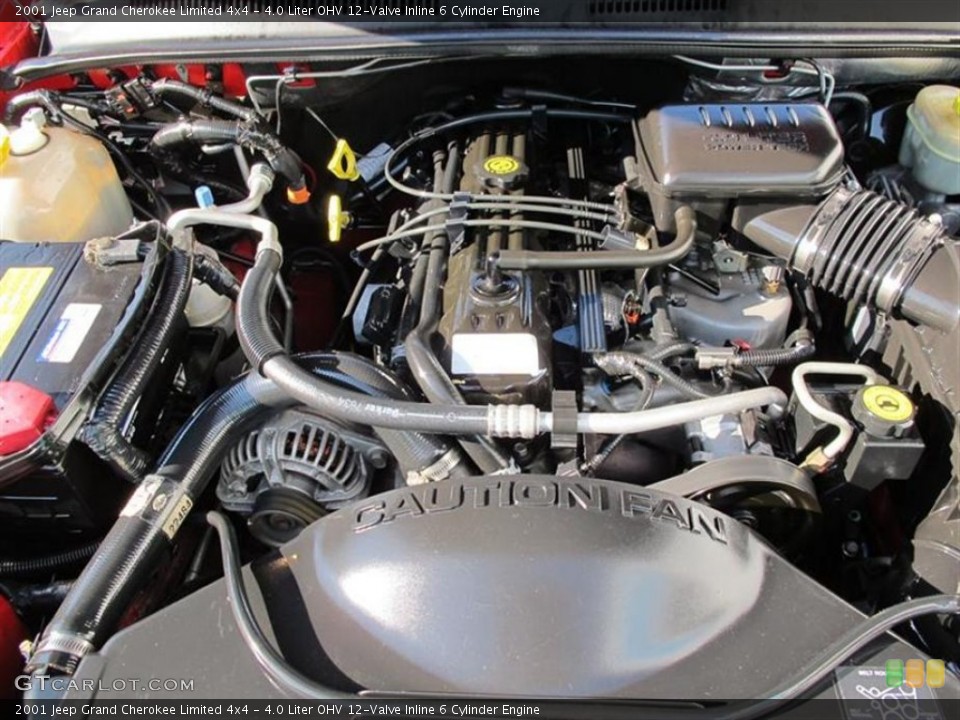 4.0 Liter OHV 12-Valve Inline 6 Cylinder Engine for the 2001 Jeep Grand Cherokee #51269366
