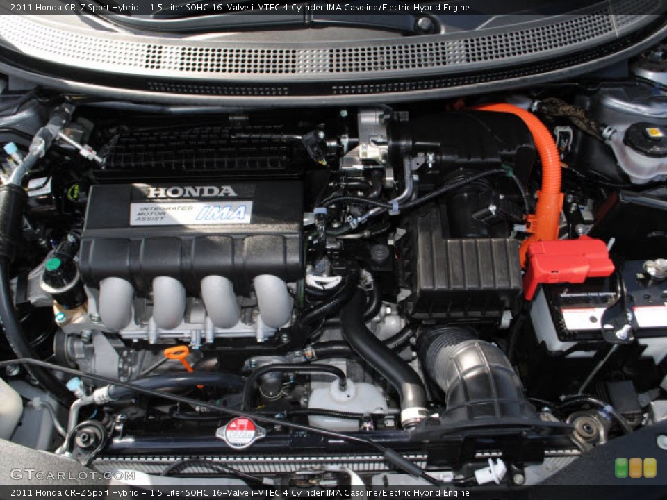 1.5 Liter SOHC 16-Valve i-VTEC 4 Cylinder IMA Gasoline/Electric Hybrid Engine for the 2011 Honda CR-Z #51276103