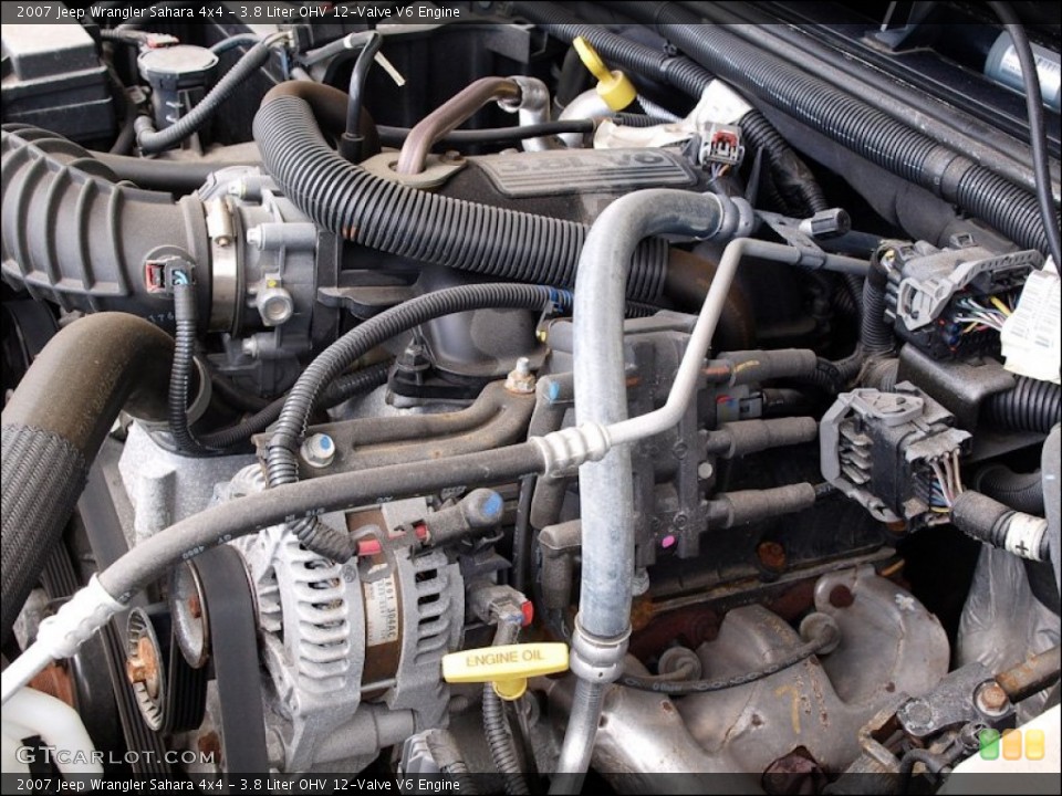 3.8 Liter OHV 12-Valve V6 Engine for the 2007 Jeep Wrangler #51279253
