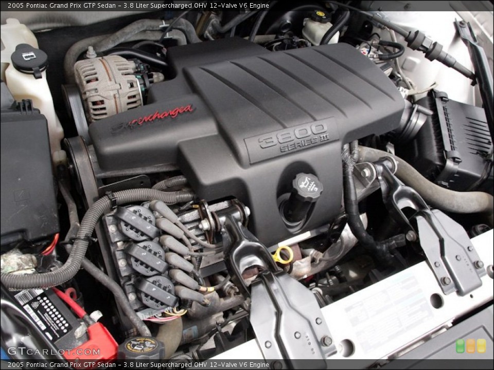 3.8 Liter Supercharged OHV 12-Valve V6 Engine for the 2005 Pontiac Grand Prix #51280579
