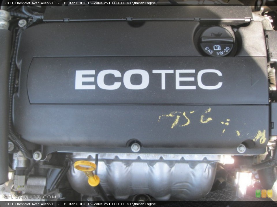 1.6 Liter DOHC 16-Valve VVT ECOTEC 4 Cylinder Engine for the 2011 Chevrolet Aveo #51303637