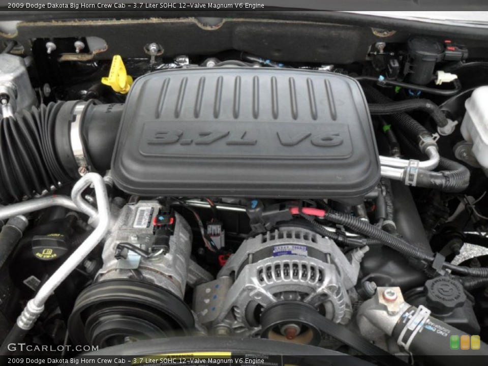 3.7 Liter SOHC 12-Valve Magnum V6 Engine for the 2009 Dodge Dakota #51311488